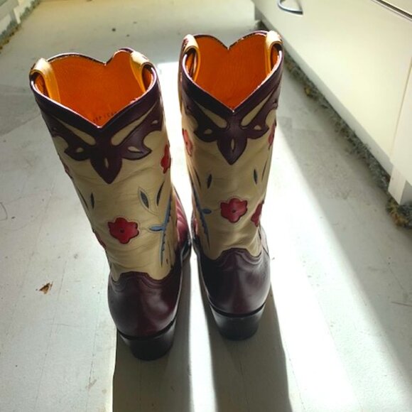 Dandelie Cowboy Colibri Boots Bordeaux - Picture 5 of 6
